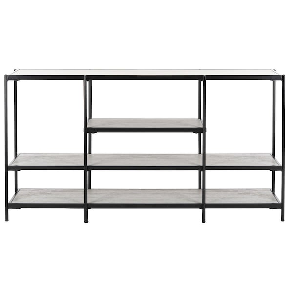 Safavieh Petra 3 Tier Console Table, Beige & Black CNS6204A - main